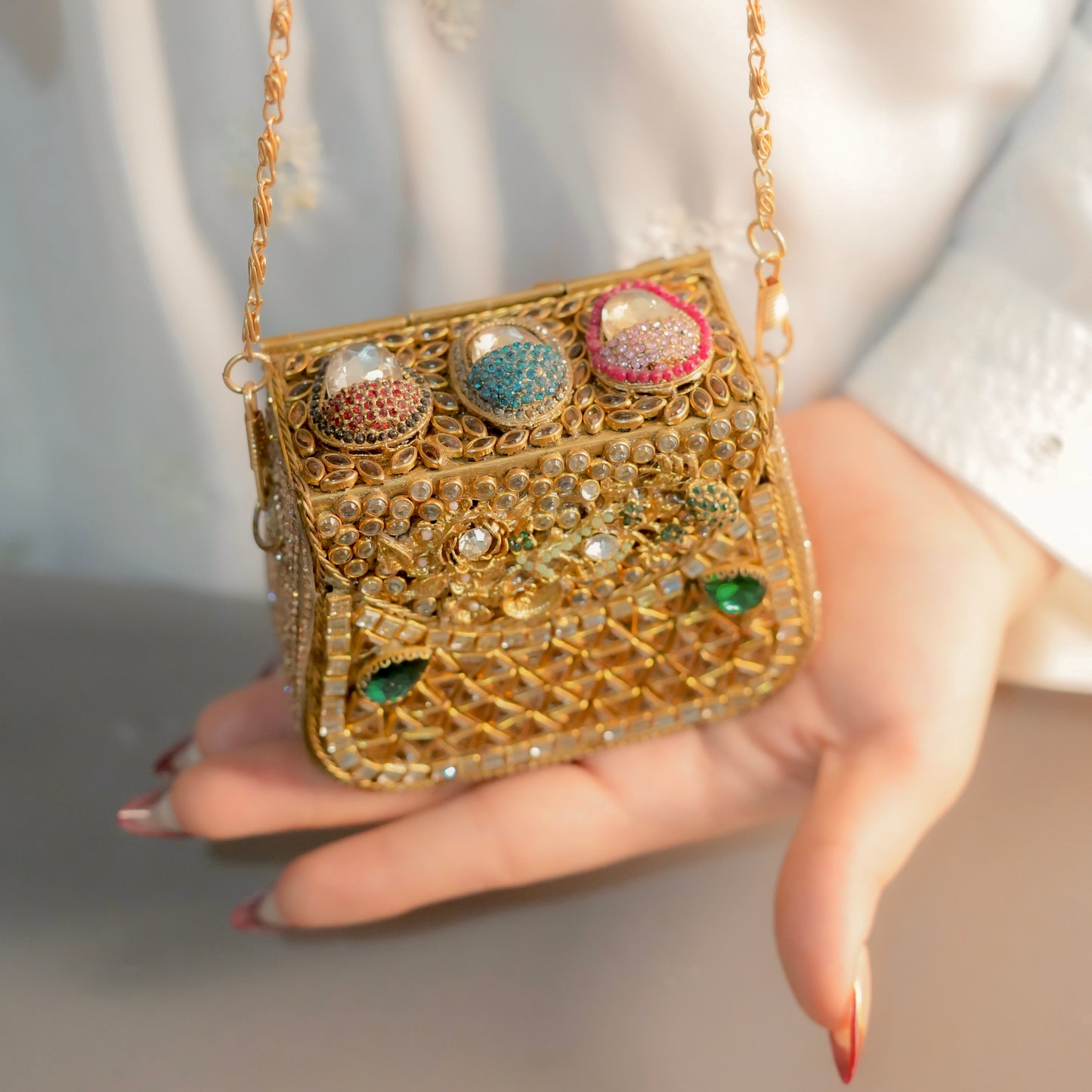 Kundan Clutch(Medium Size)