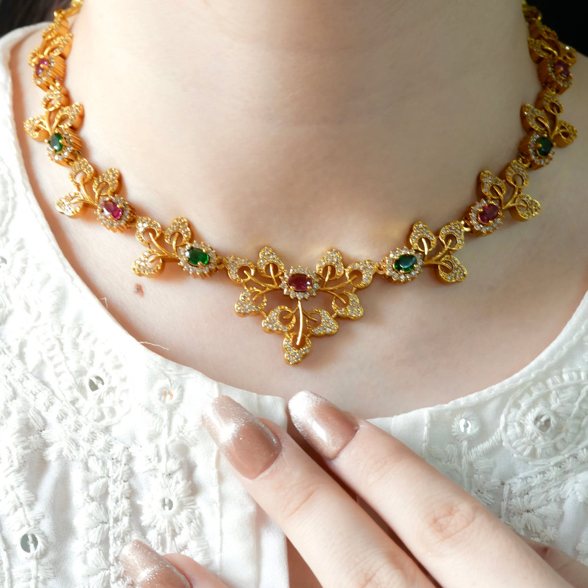 Petal Necklace set(Multi)