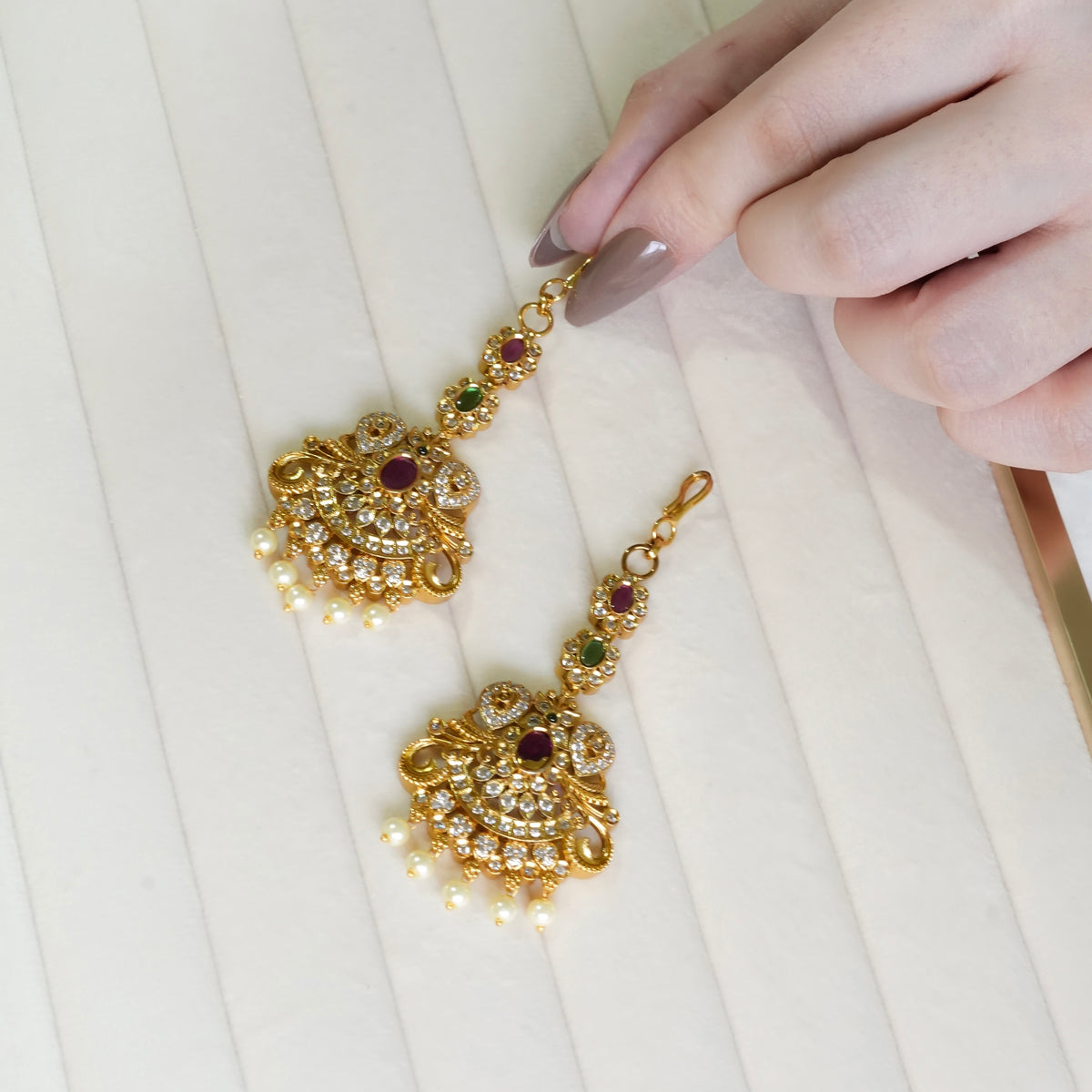Gold Plated Maang Teeka