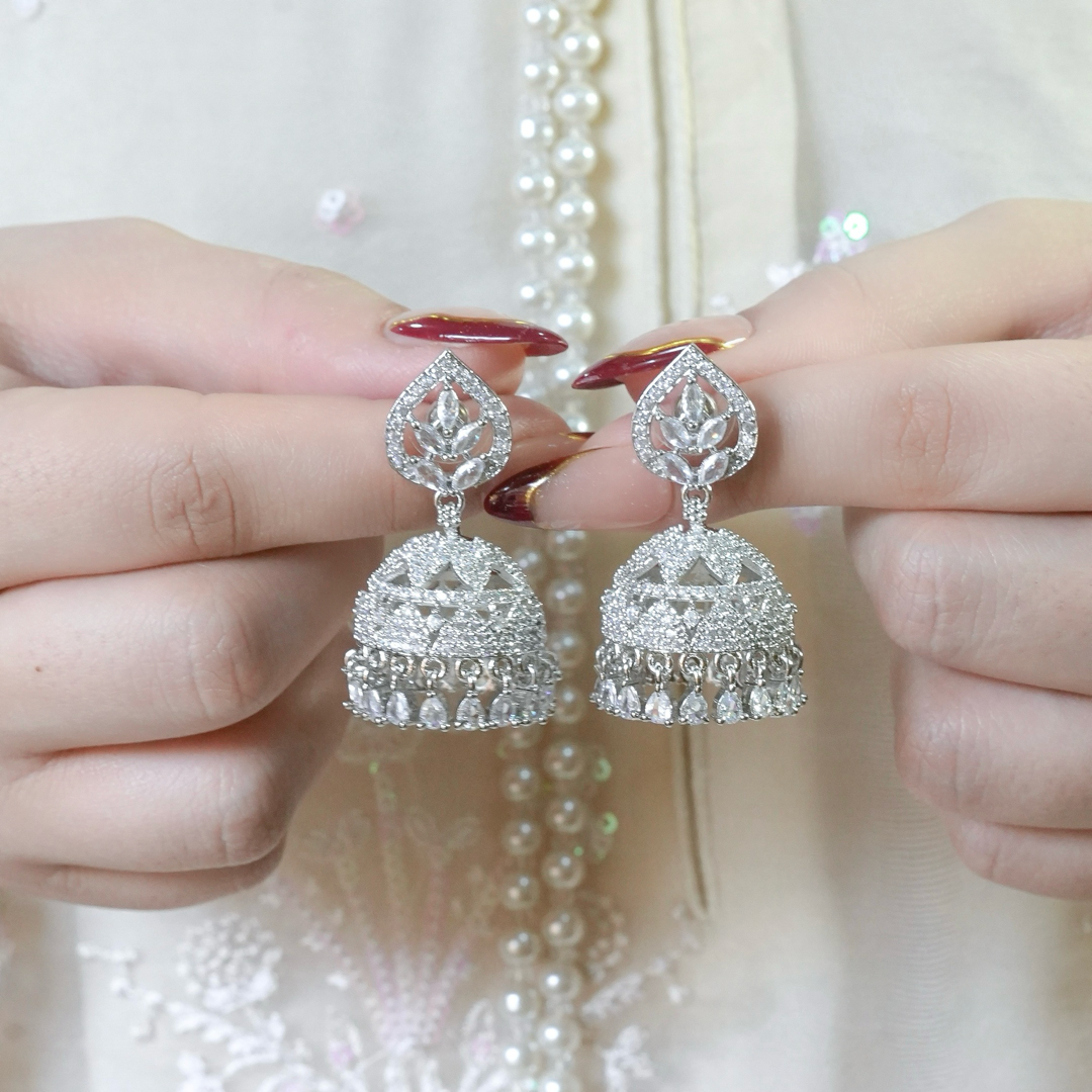 Silver Jhumki