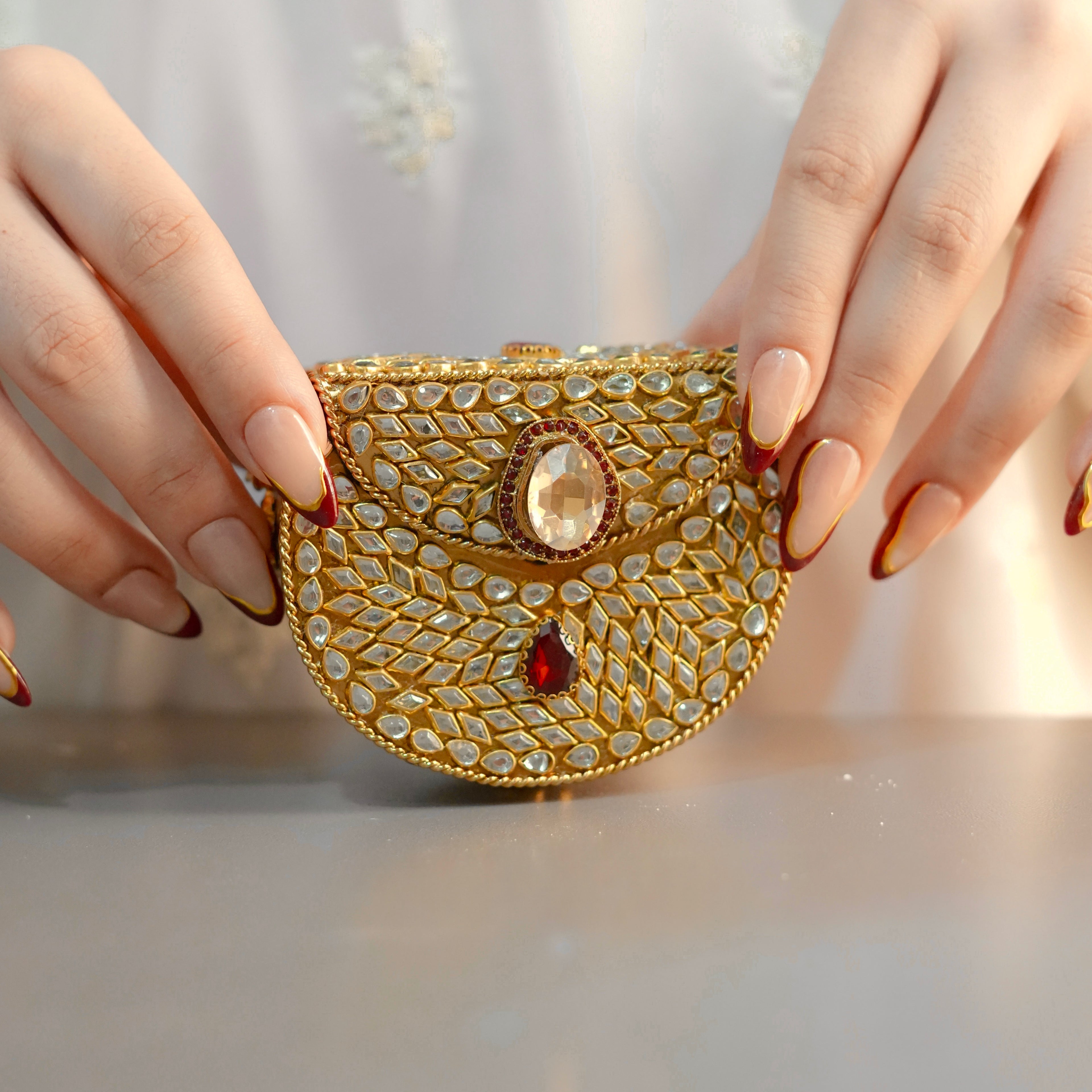 Mini Kundan Clutch