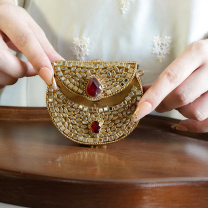 Mini Kundan Clutch