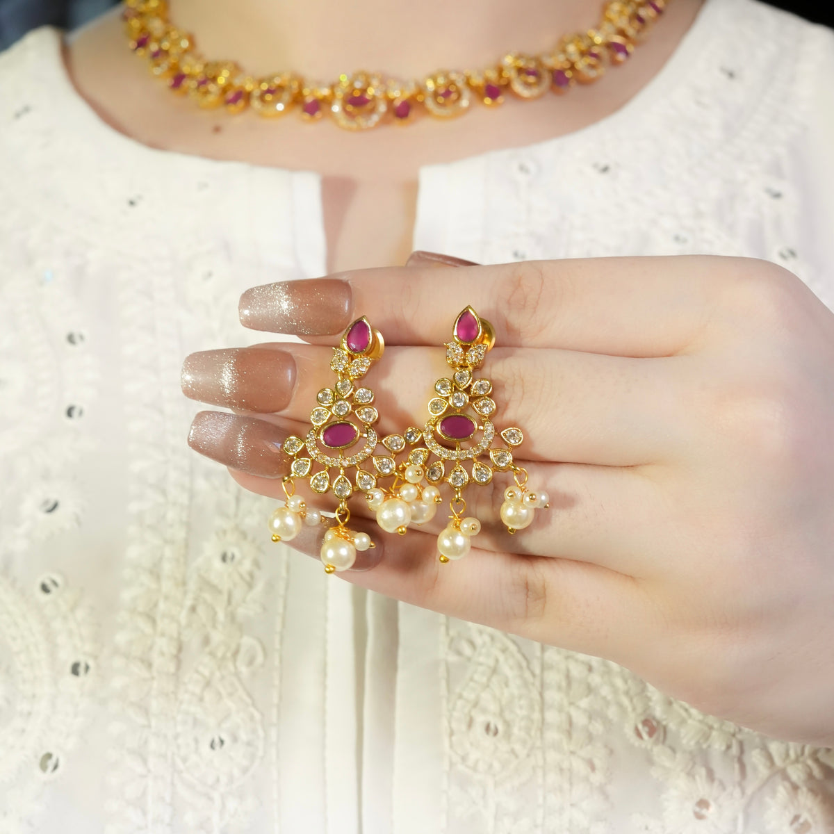 Antique Charm Necklace Set