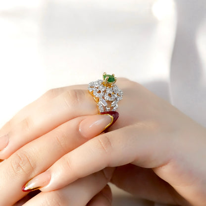 Gold-Plated Adjustable Ring