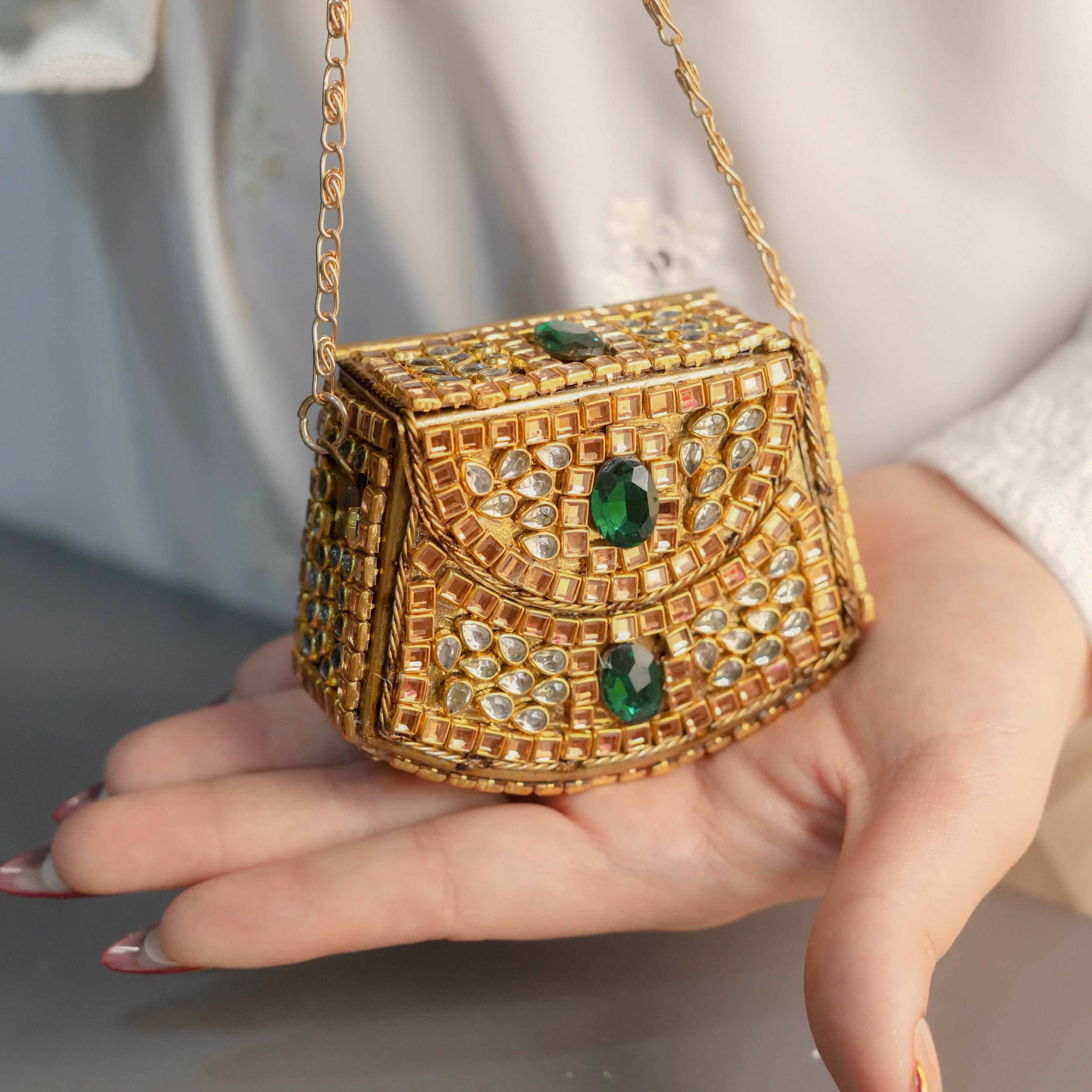 Mini Kundan Clutch