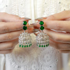 One Carat Silver Jhumki
