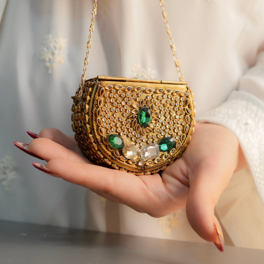 Mini Kundan Clutch