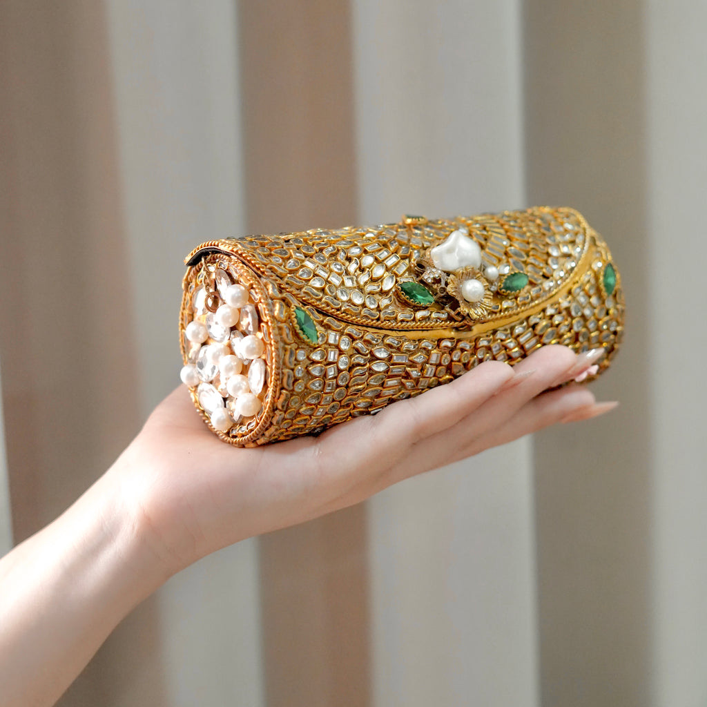 Royal Glam Kundan Clutch