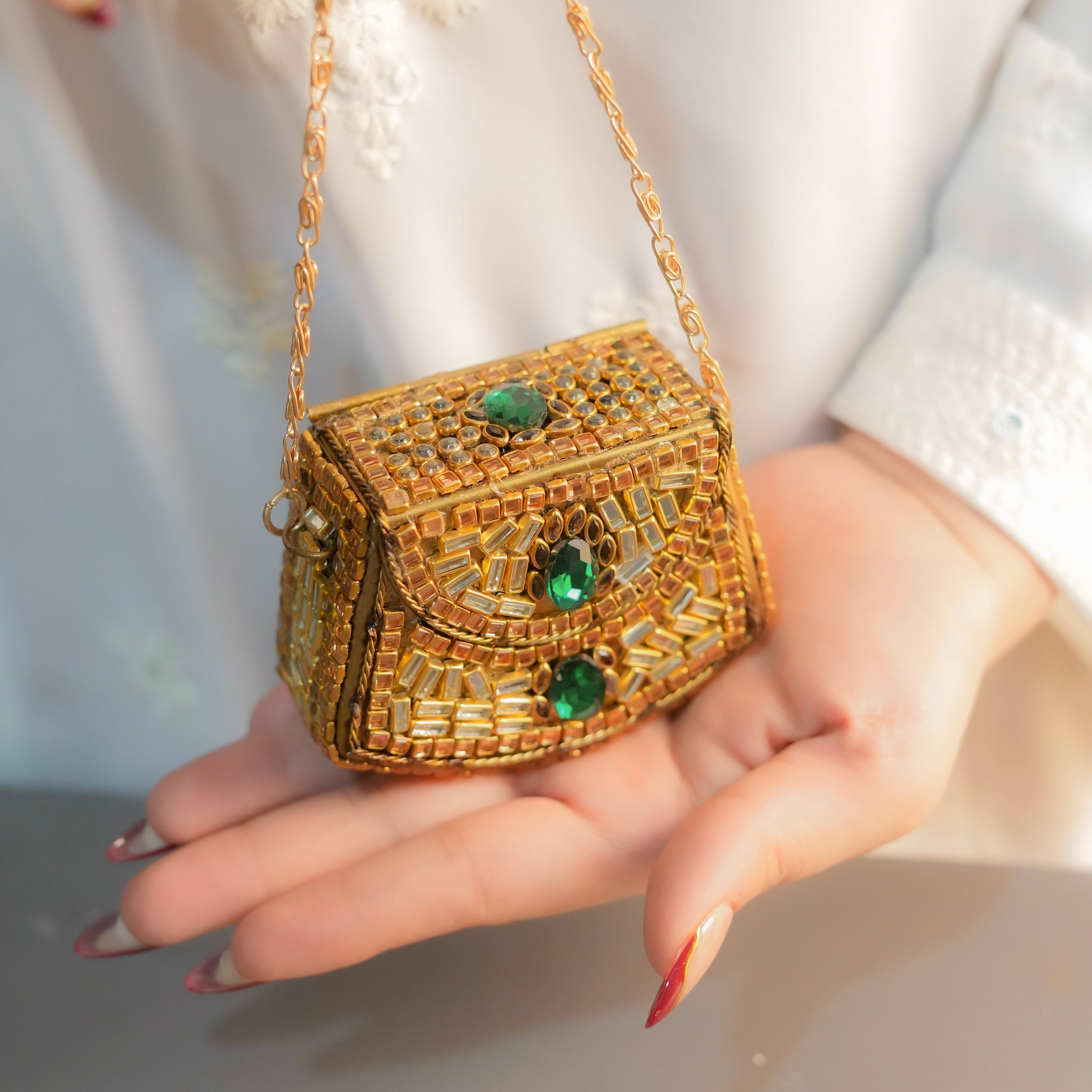 Mini Kundan Clutch