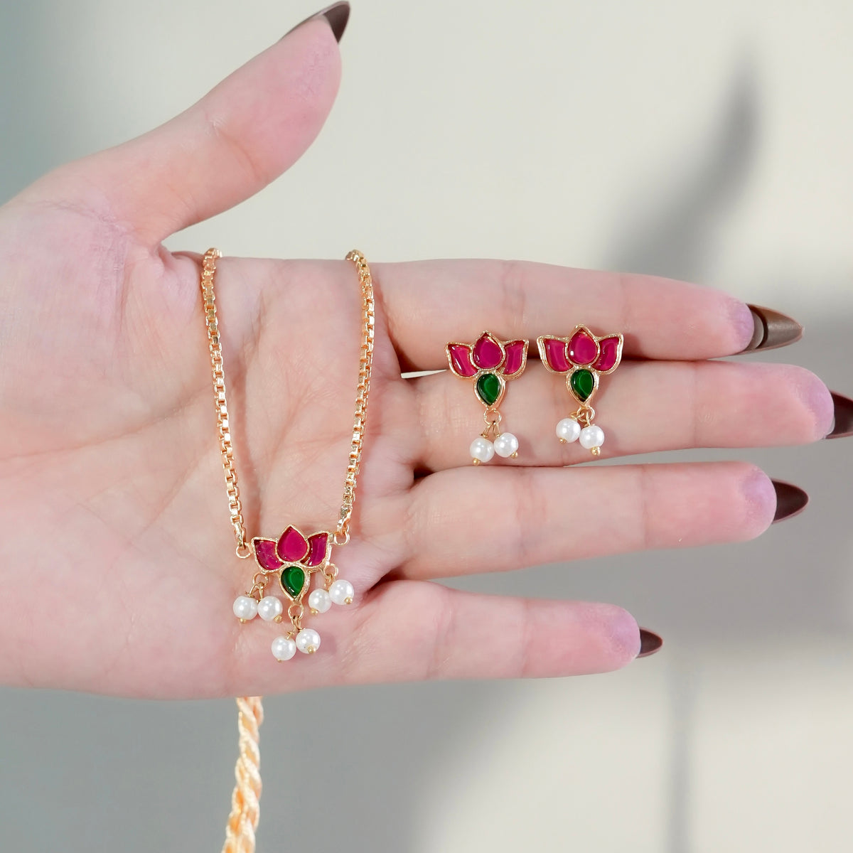 Pink Petal Necklace