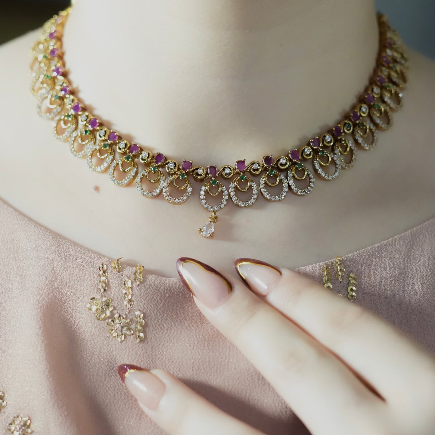 Petal Necklace Set