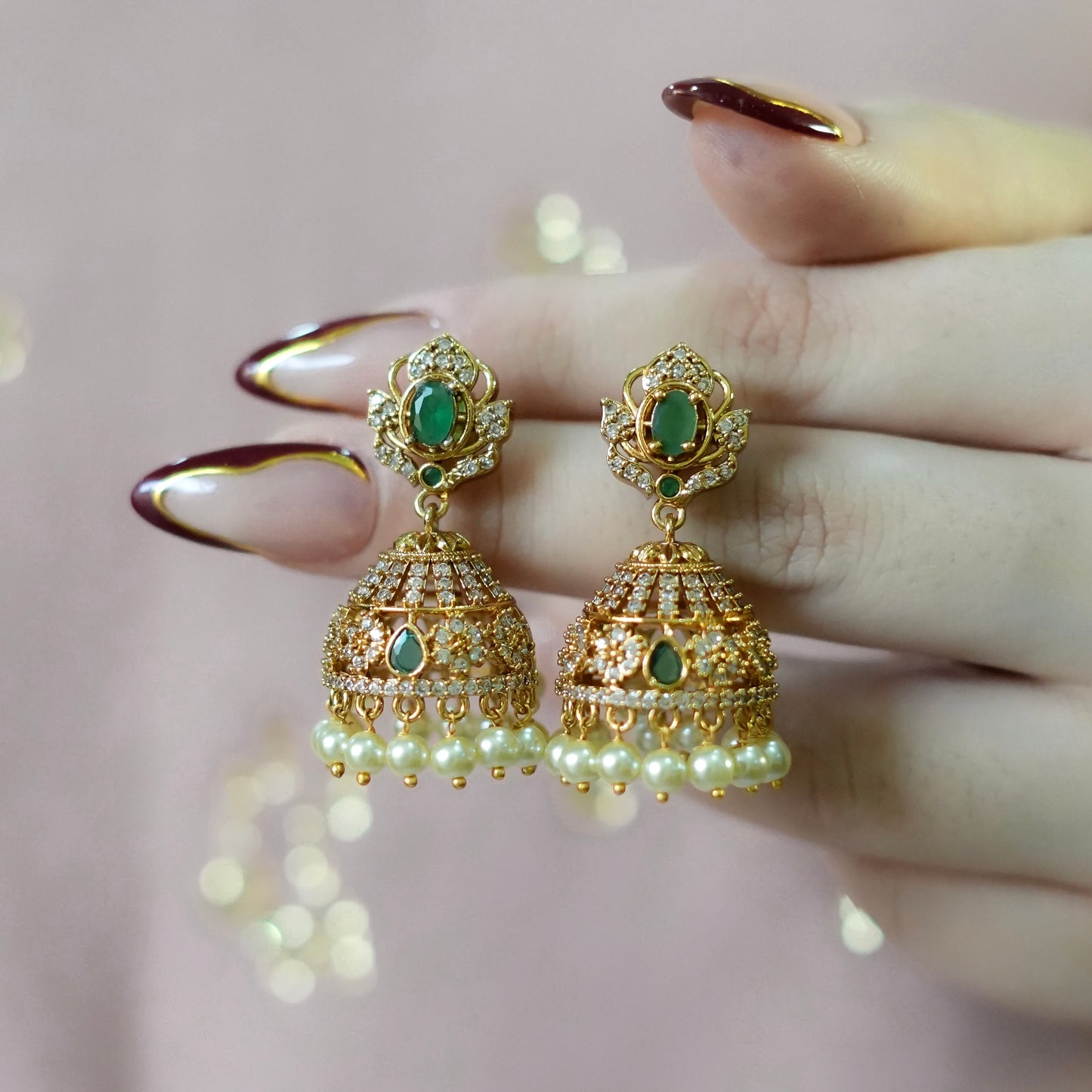 Emerald Jhumki