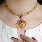White Charm Necklace Set