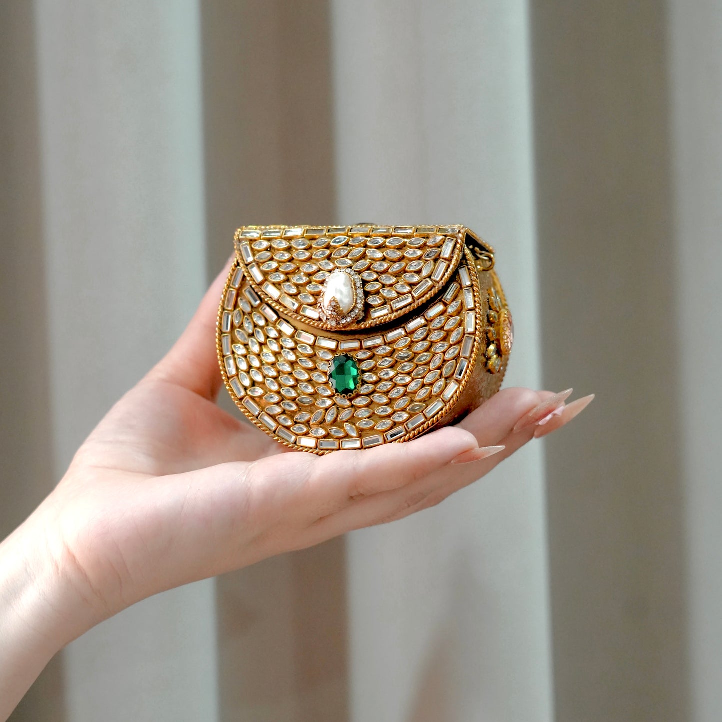 Mini Kundan Clutch