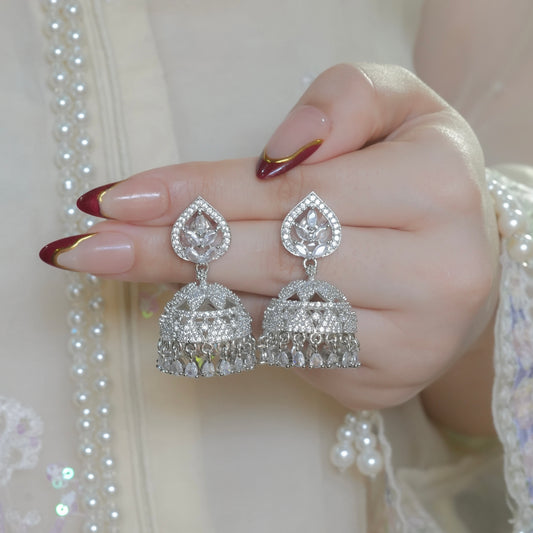 Silver Jhumki