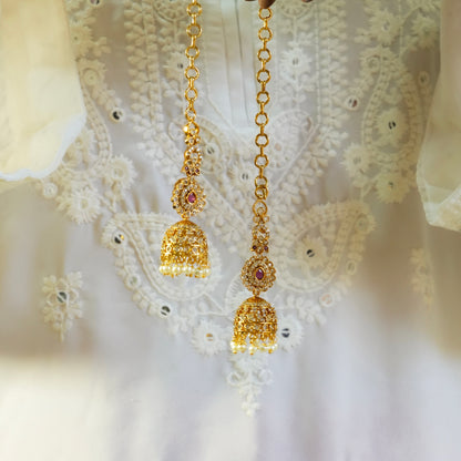 Royal Jhumkies with saharas