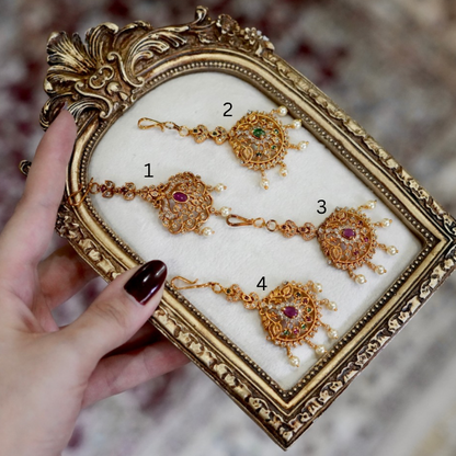 Gold- Plated Maang Teeka