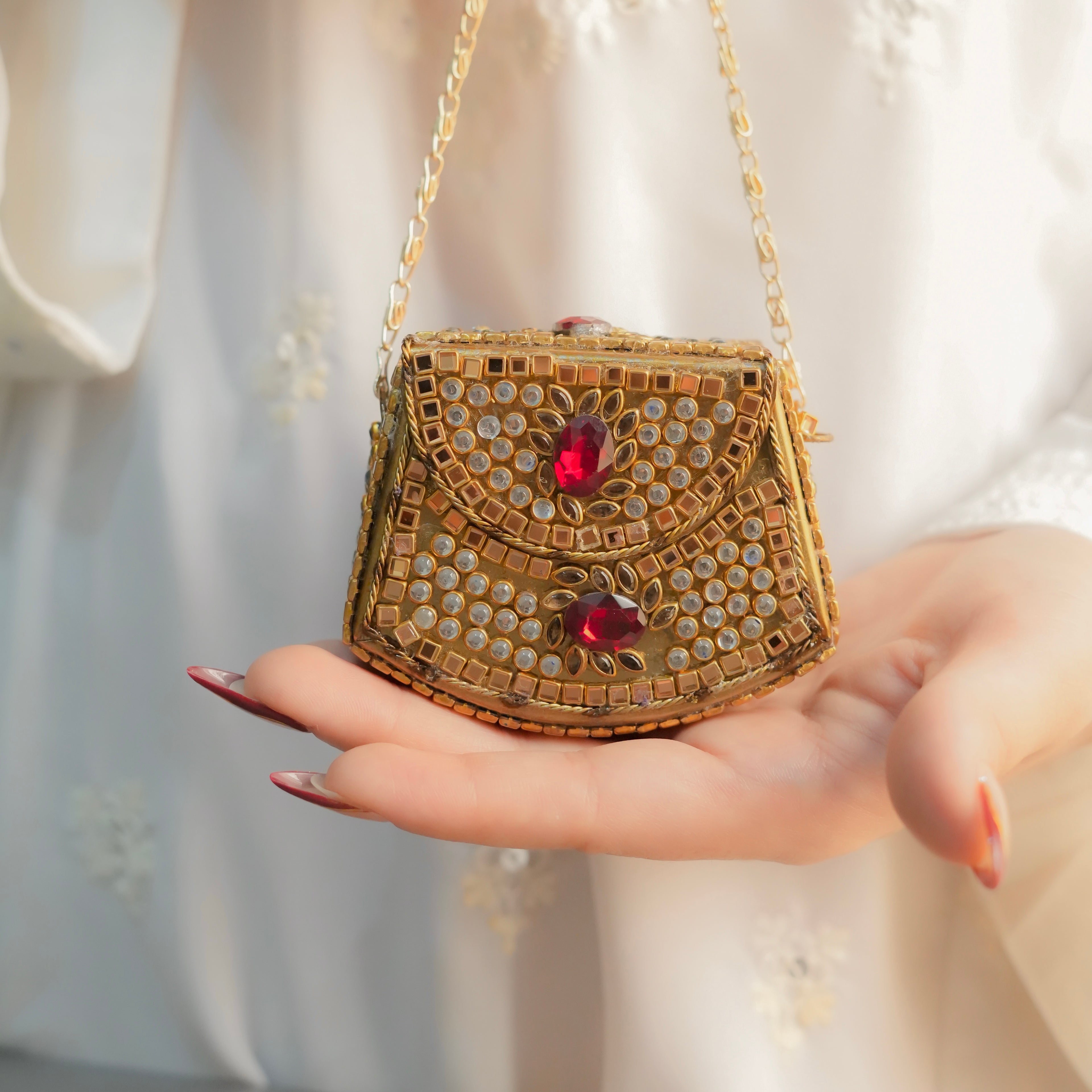 Mini Kundan Clutch