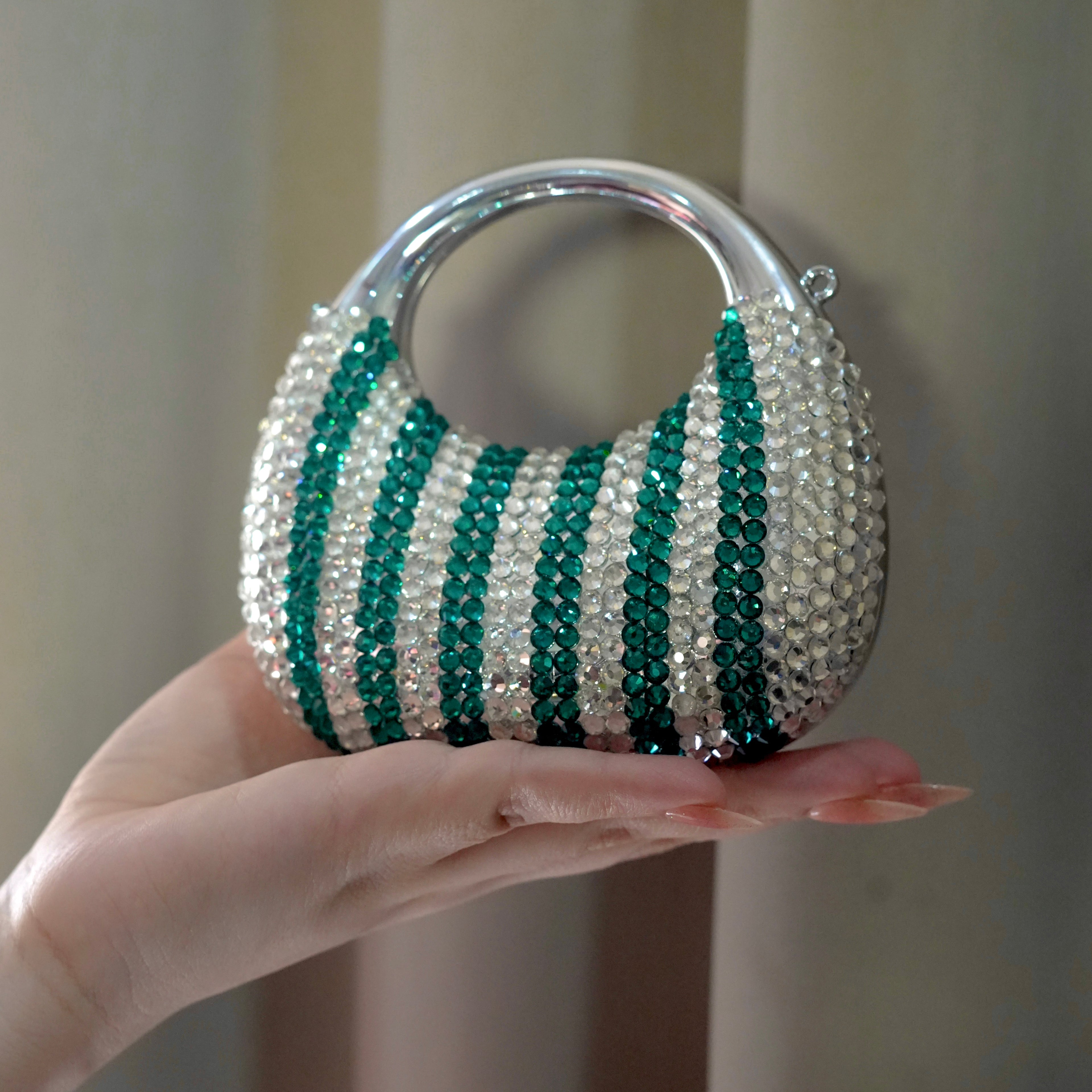Crescent Silver-Green