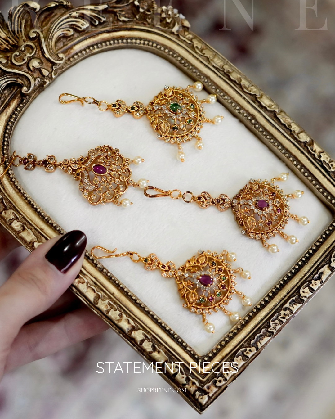 Gold- Plated Maang Teeka