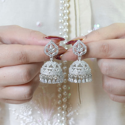 Silver Jhumki