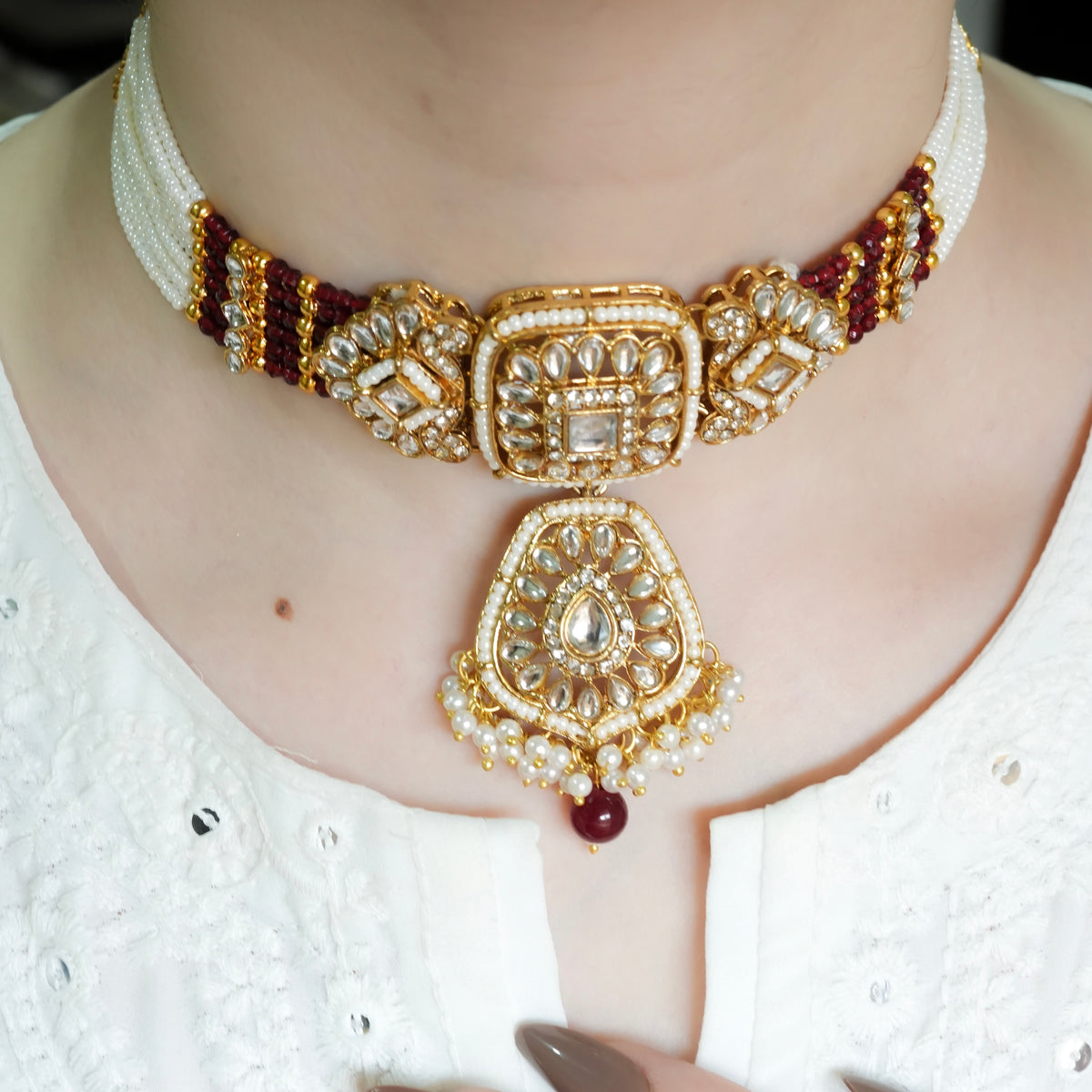 Sheesh Necklace Set