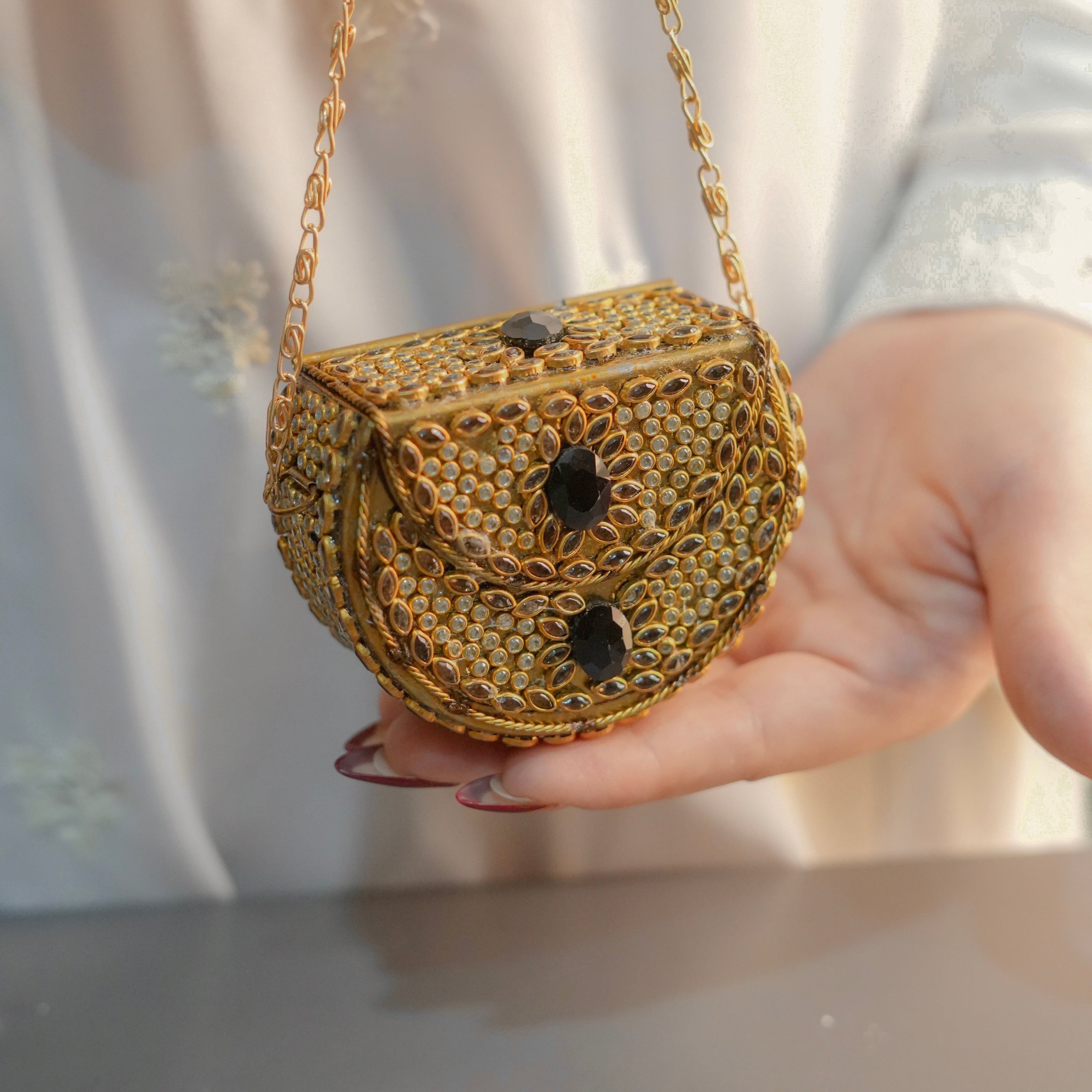Mini Kundan Clutch