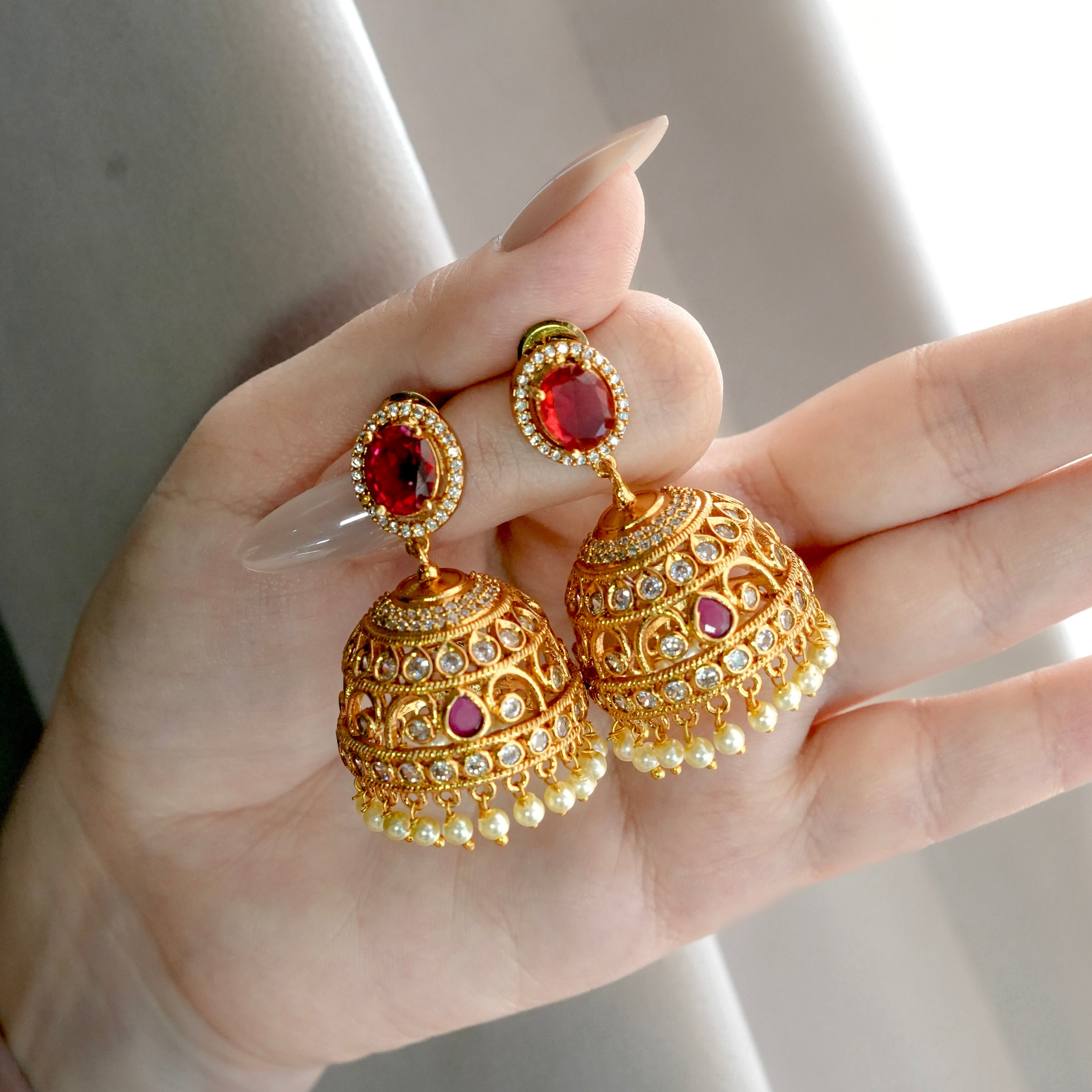 Ruby Ember Jhumki