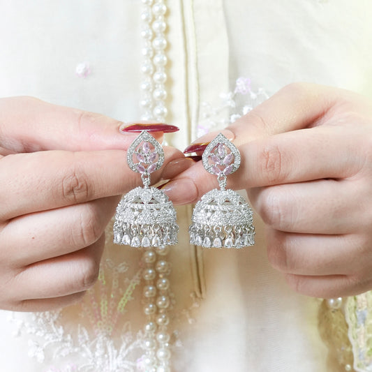 Silver Jhumki