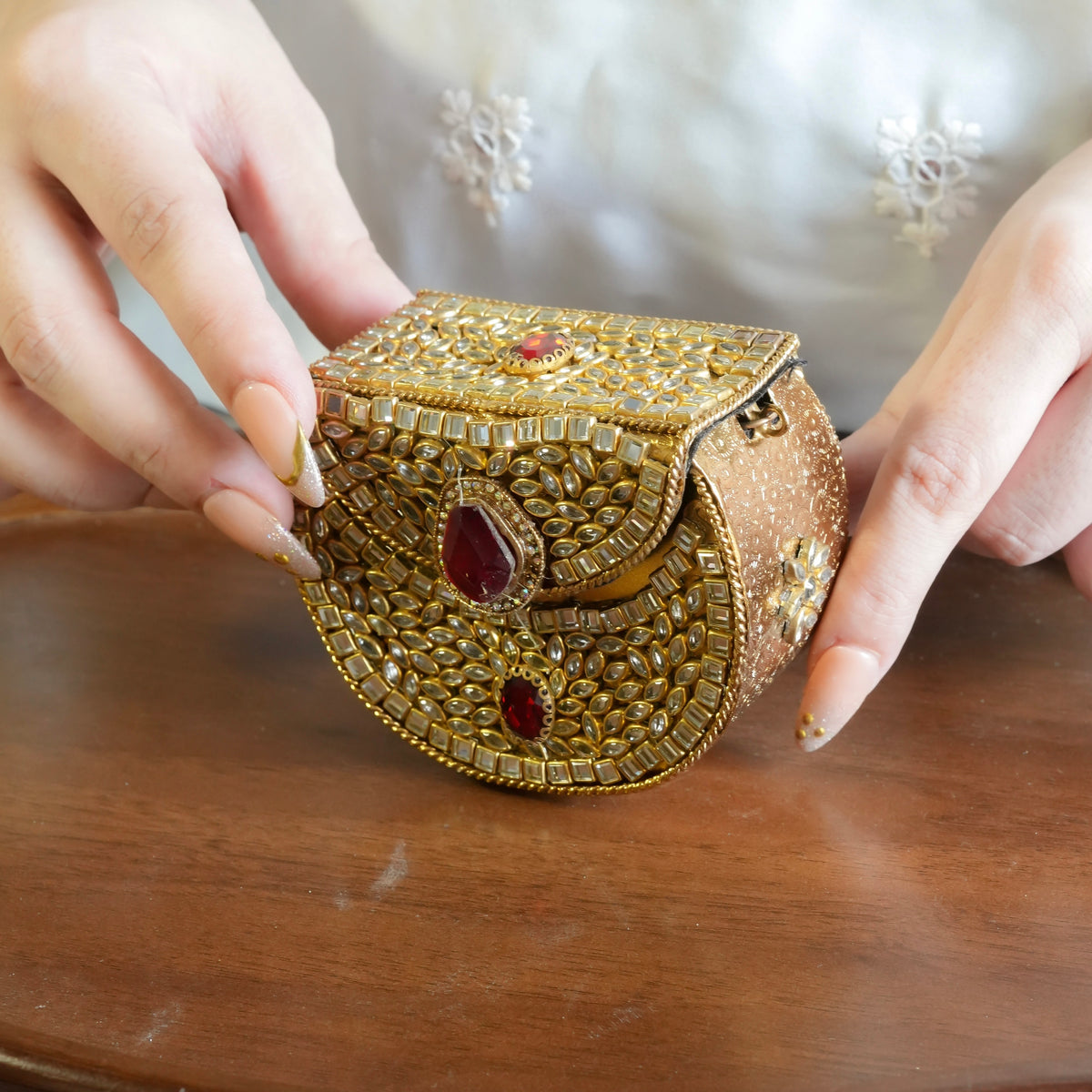 Mini Kundan Clutch