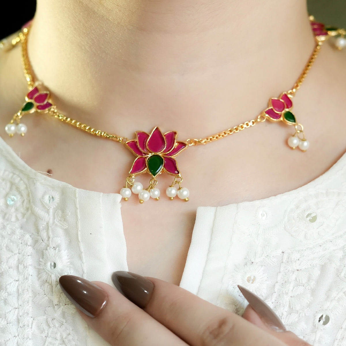 Tulips Necklace set