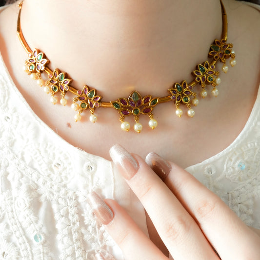Lotus Multi Necklace Set
