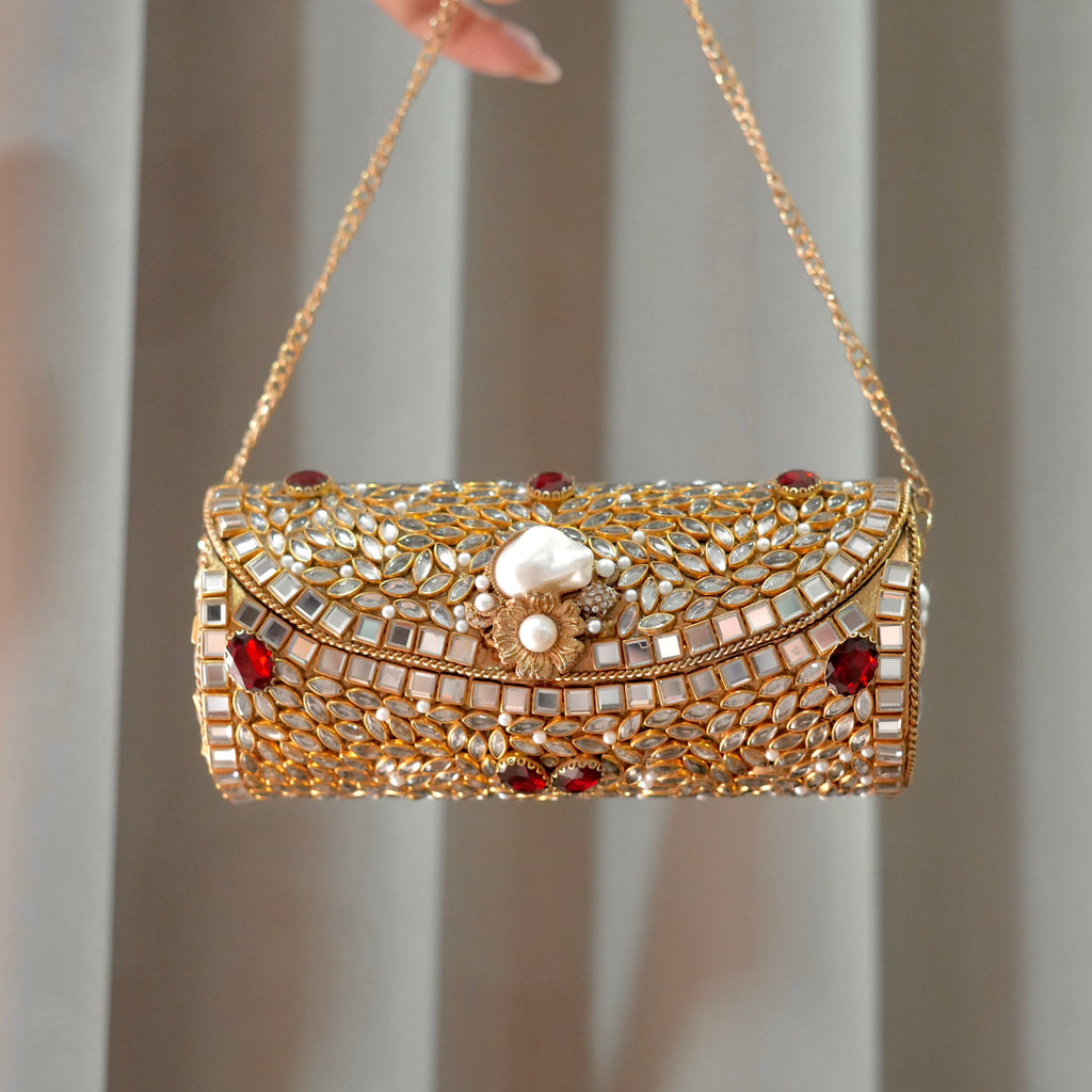 Royal Kundan Clutch (Large Size)
