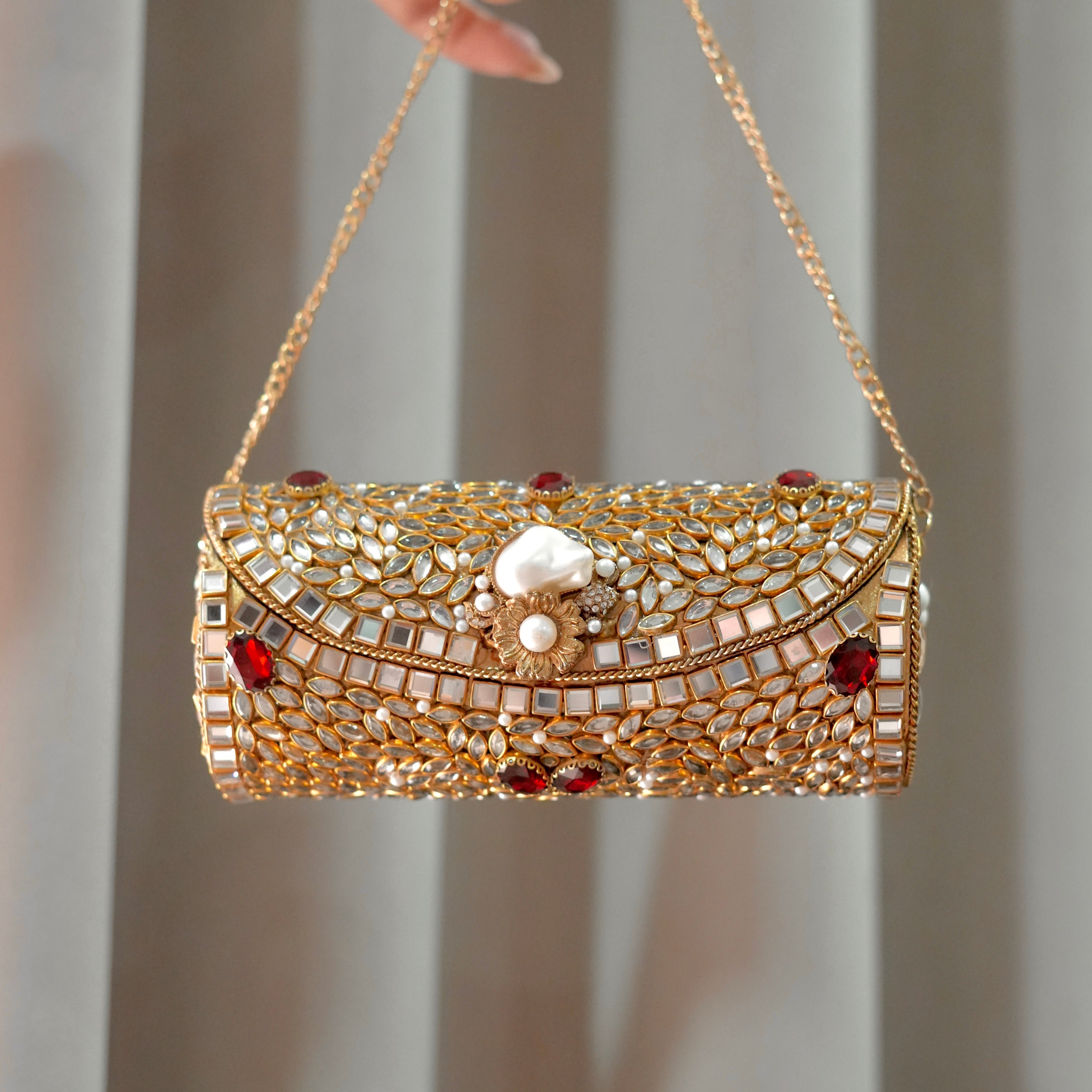 Royal Kundan Clutch (Large Size)