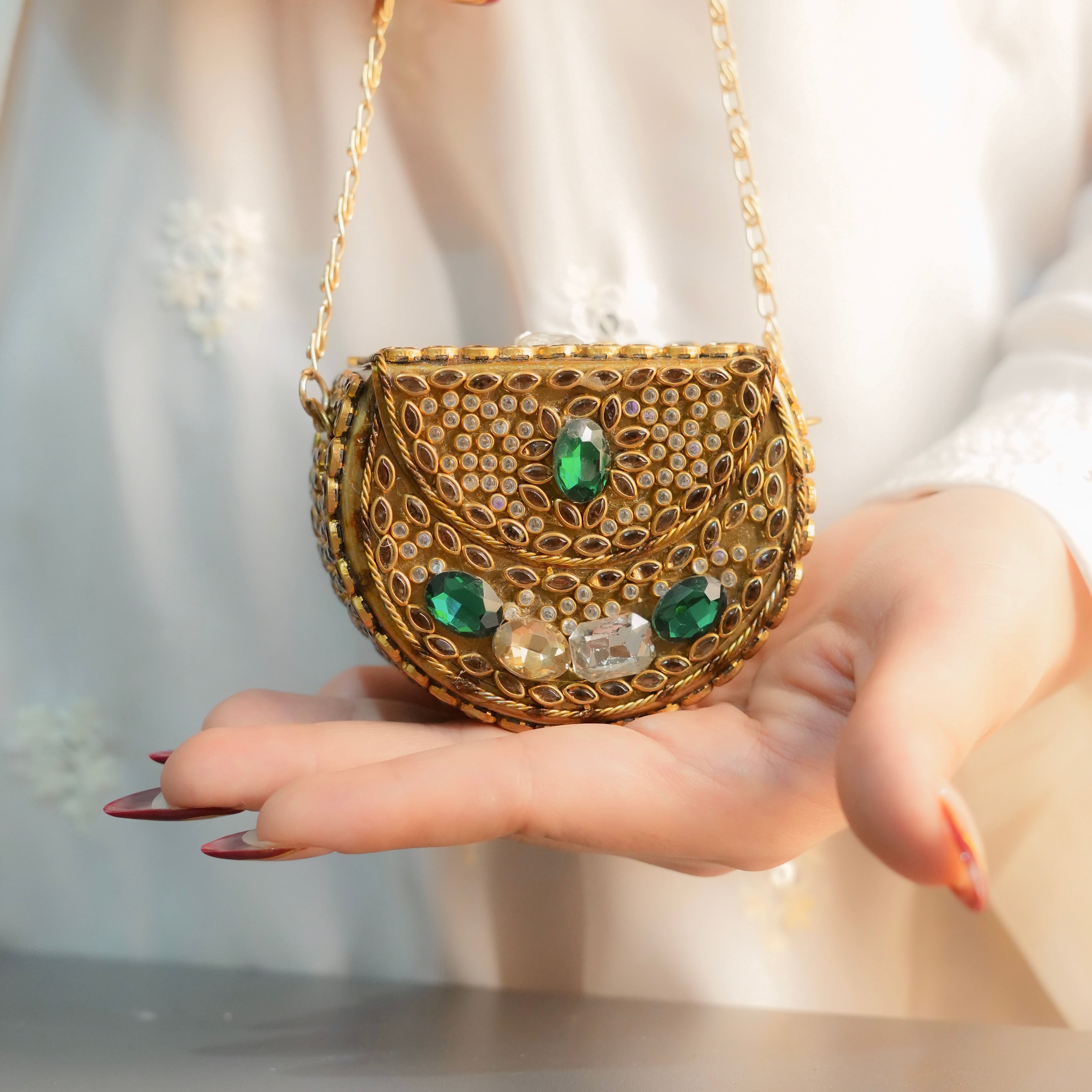 Mini Kundan Clutch
