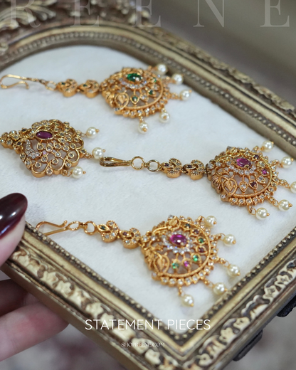 Gold- Plated Maang Teeka