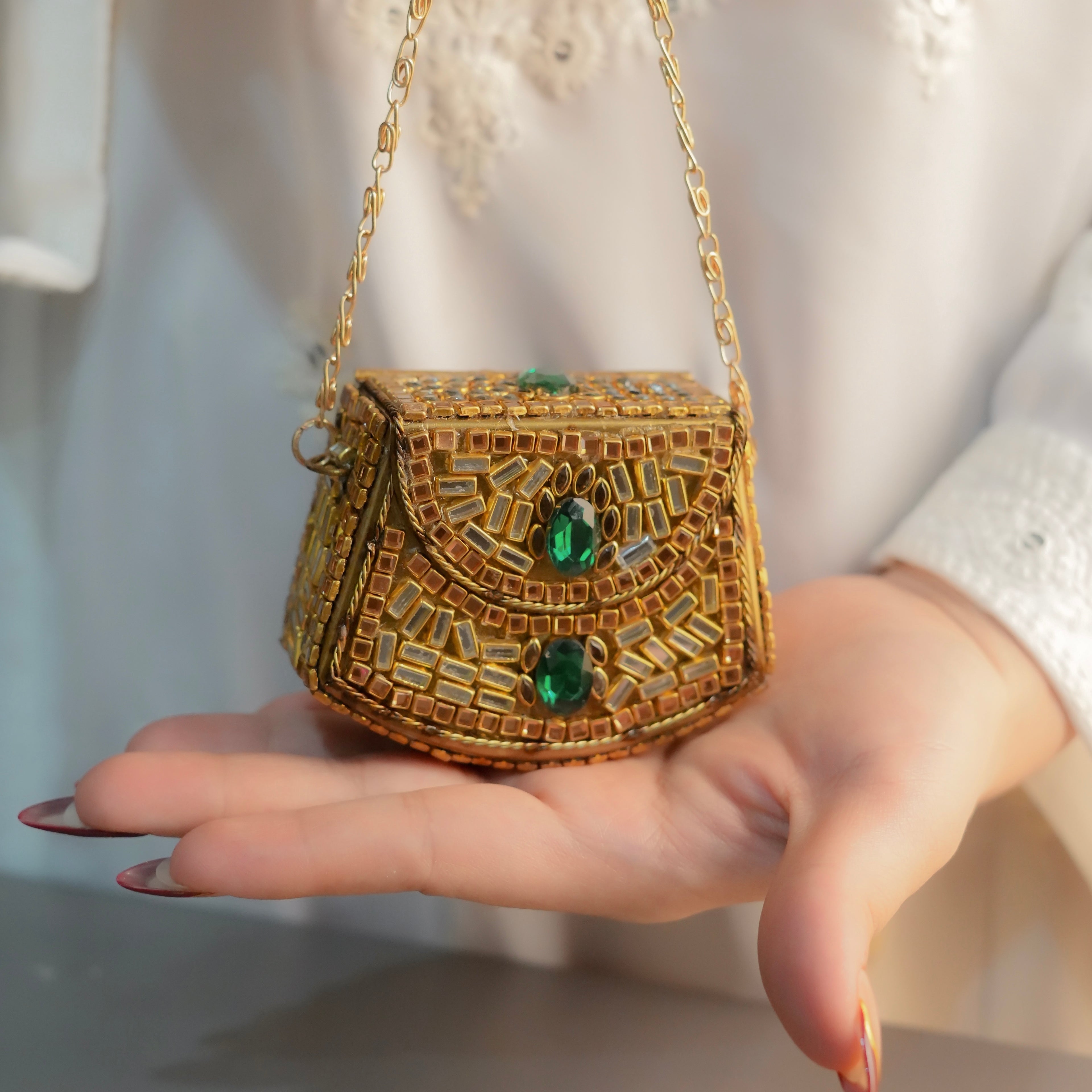 Mini Kundan Clutch
