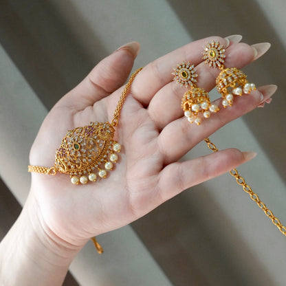 Bloom Choker Set(Micro-Gold Plated)