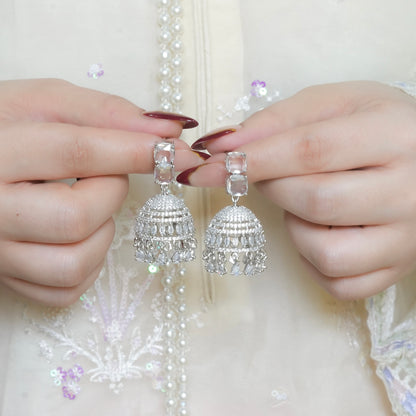 Silver Jhumki
