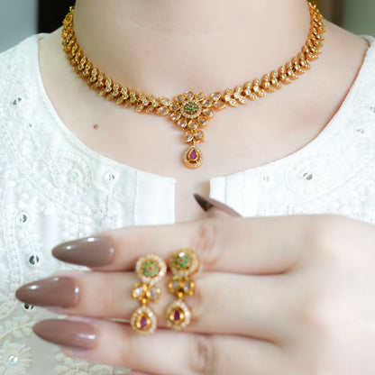Sapphire Necklace Set