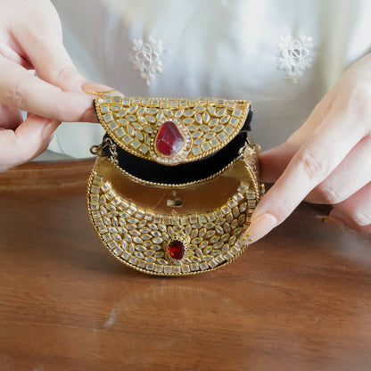 Mini Kundan Clutch
