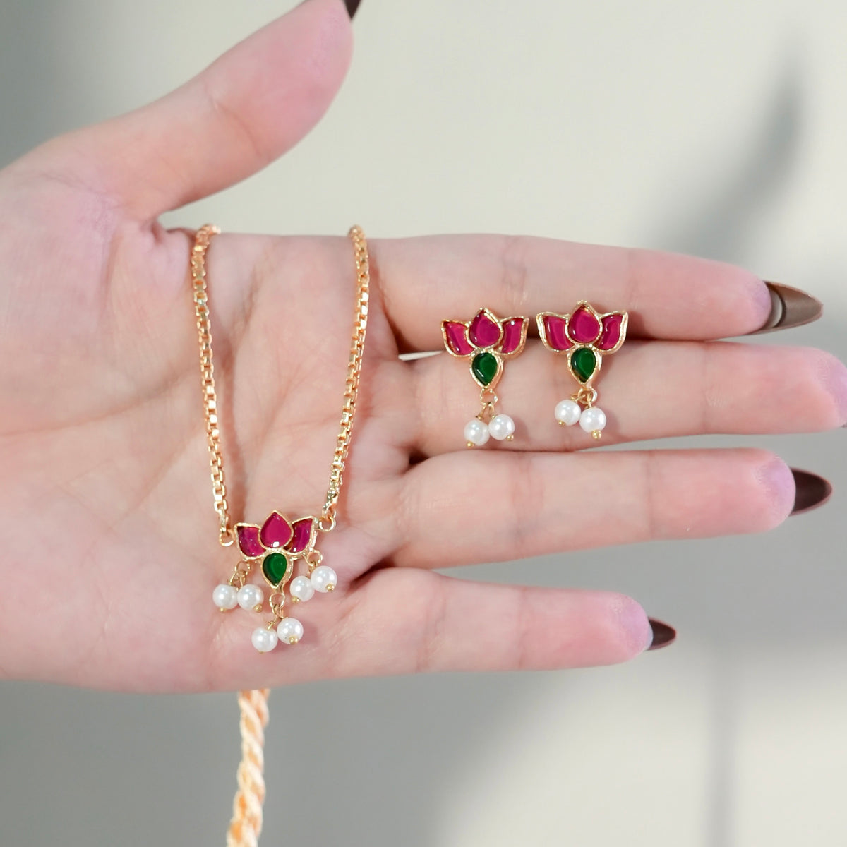 Pink Petal Necklace