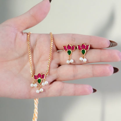 Pink Petal Necklace