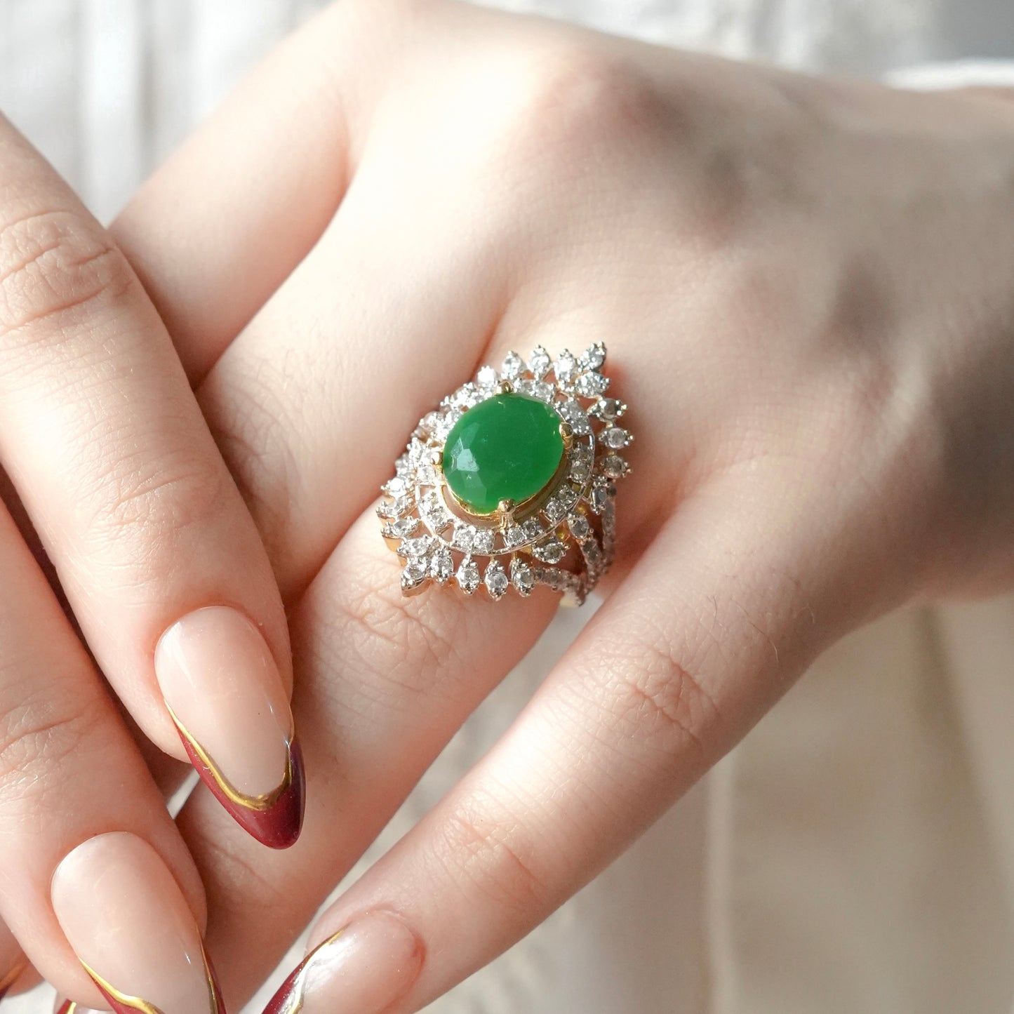 Gold plated Aura Ring