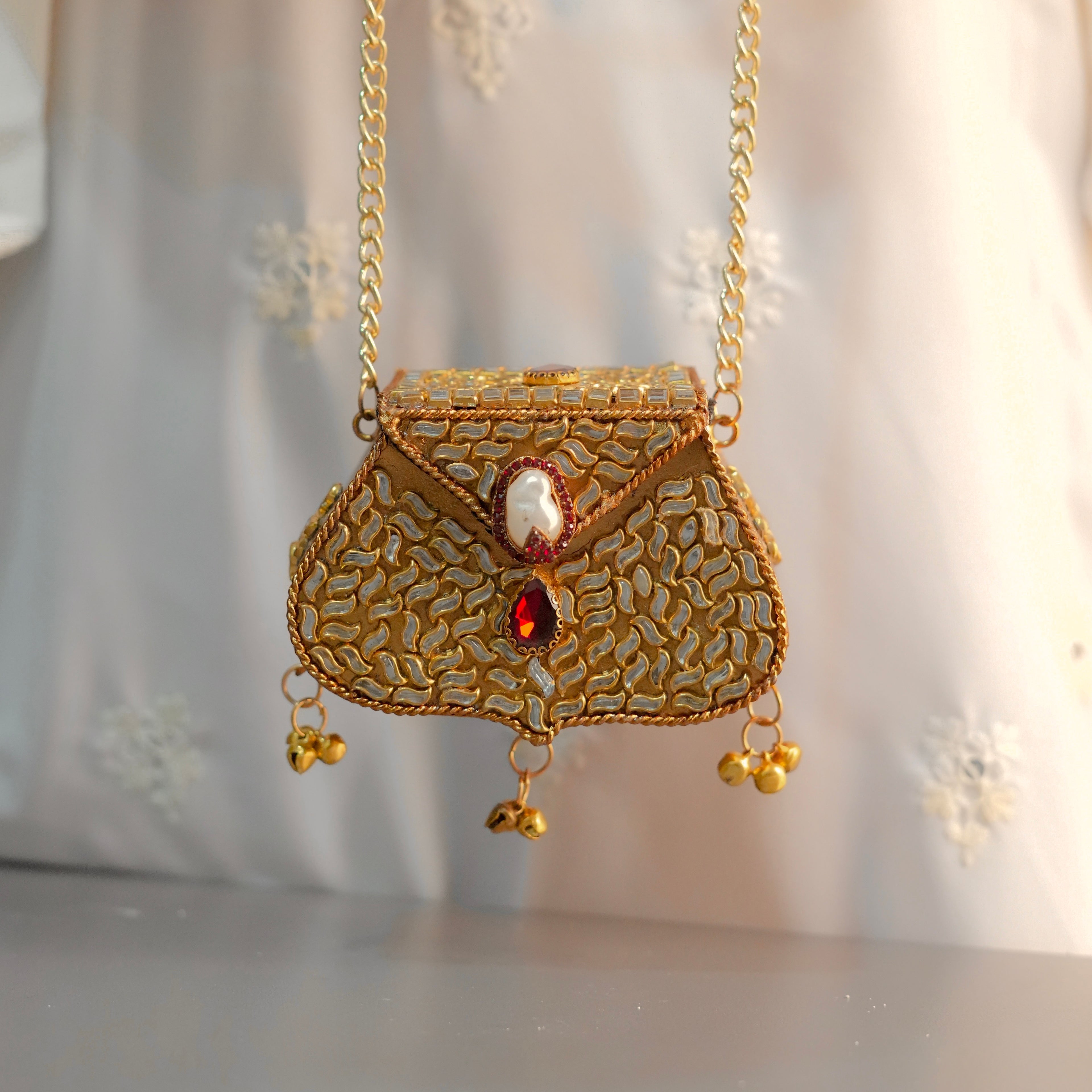 Mini Kundan Clutch