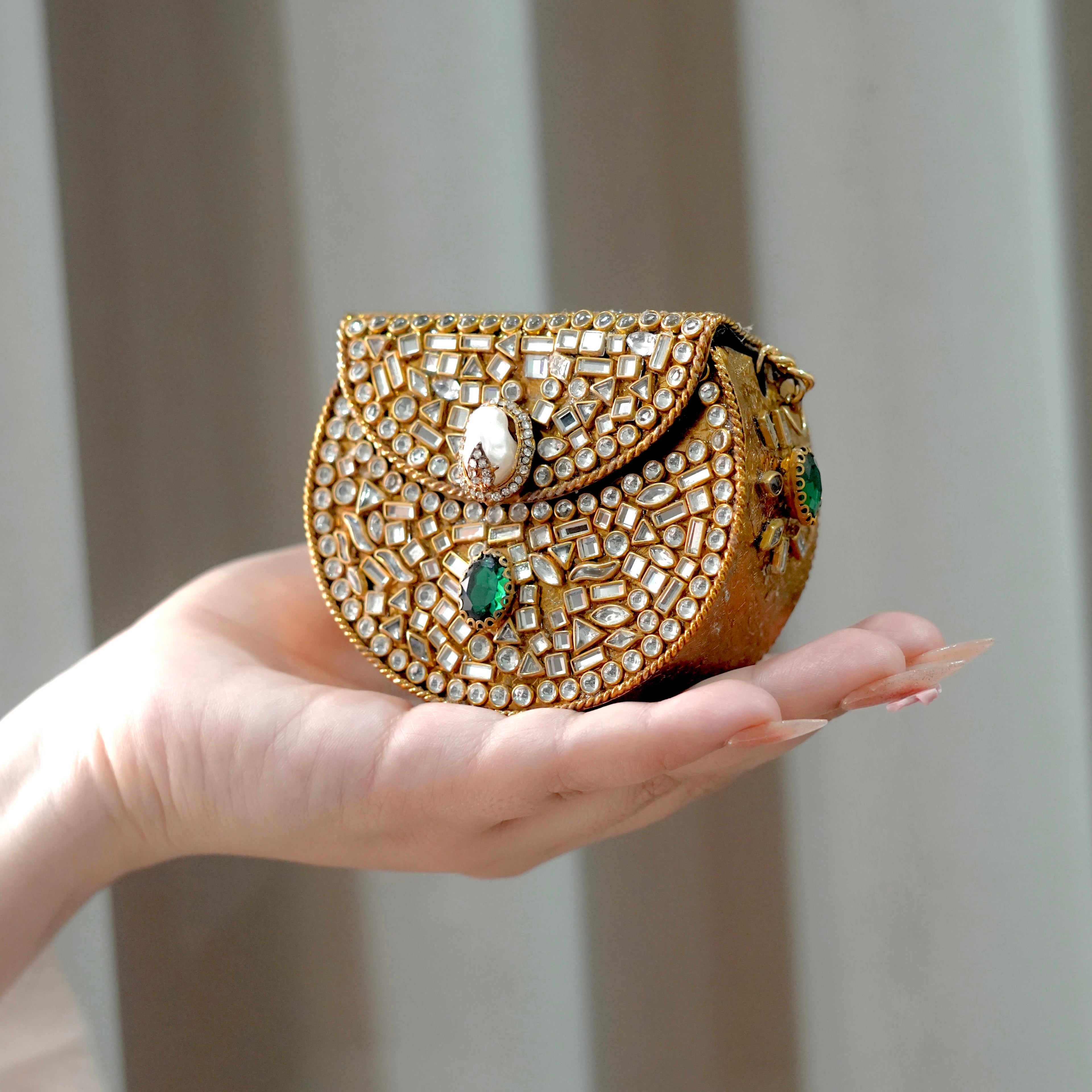 Mini Kundan Clutch