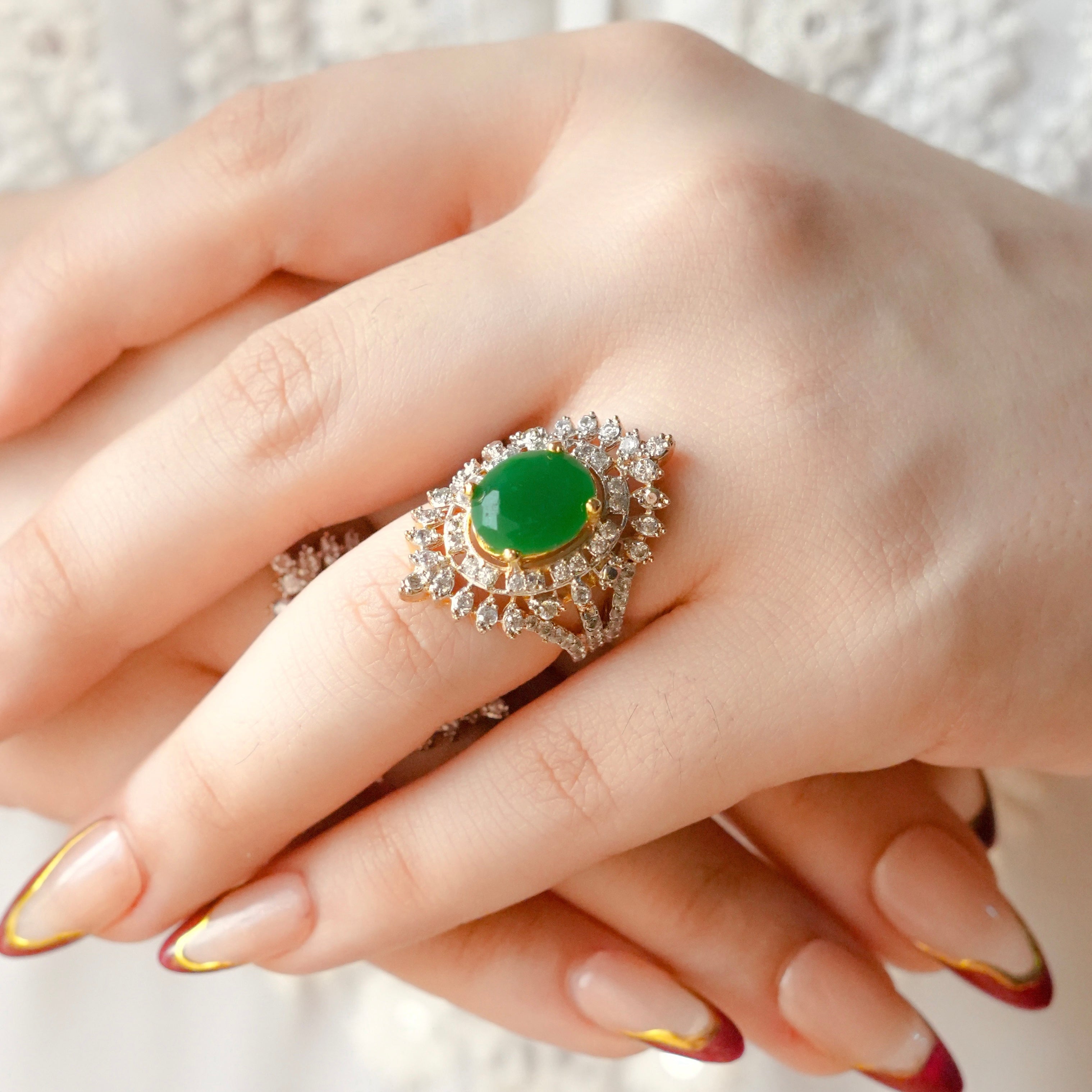 Gold plated Aura Ring