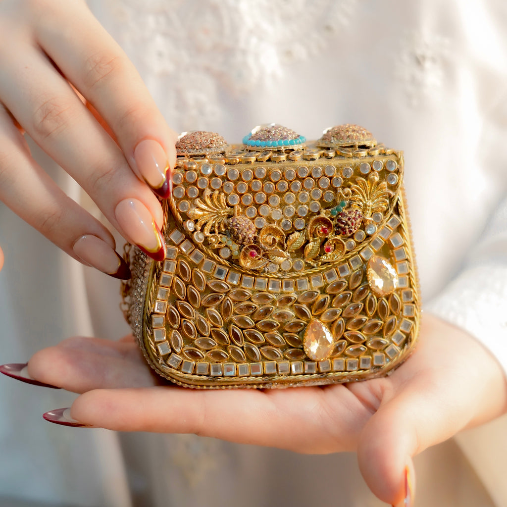 Kundan Clutch(Medium Size)