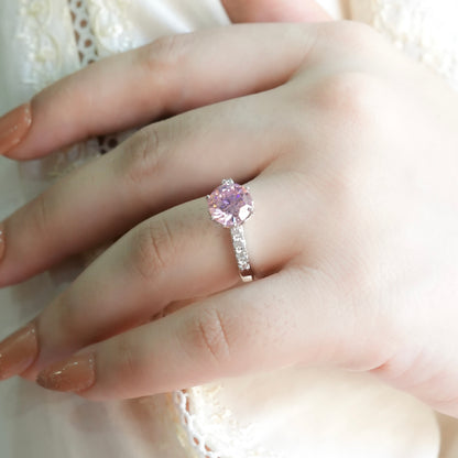 Pink Sapphire Signature Ring