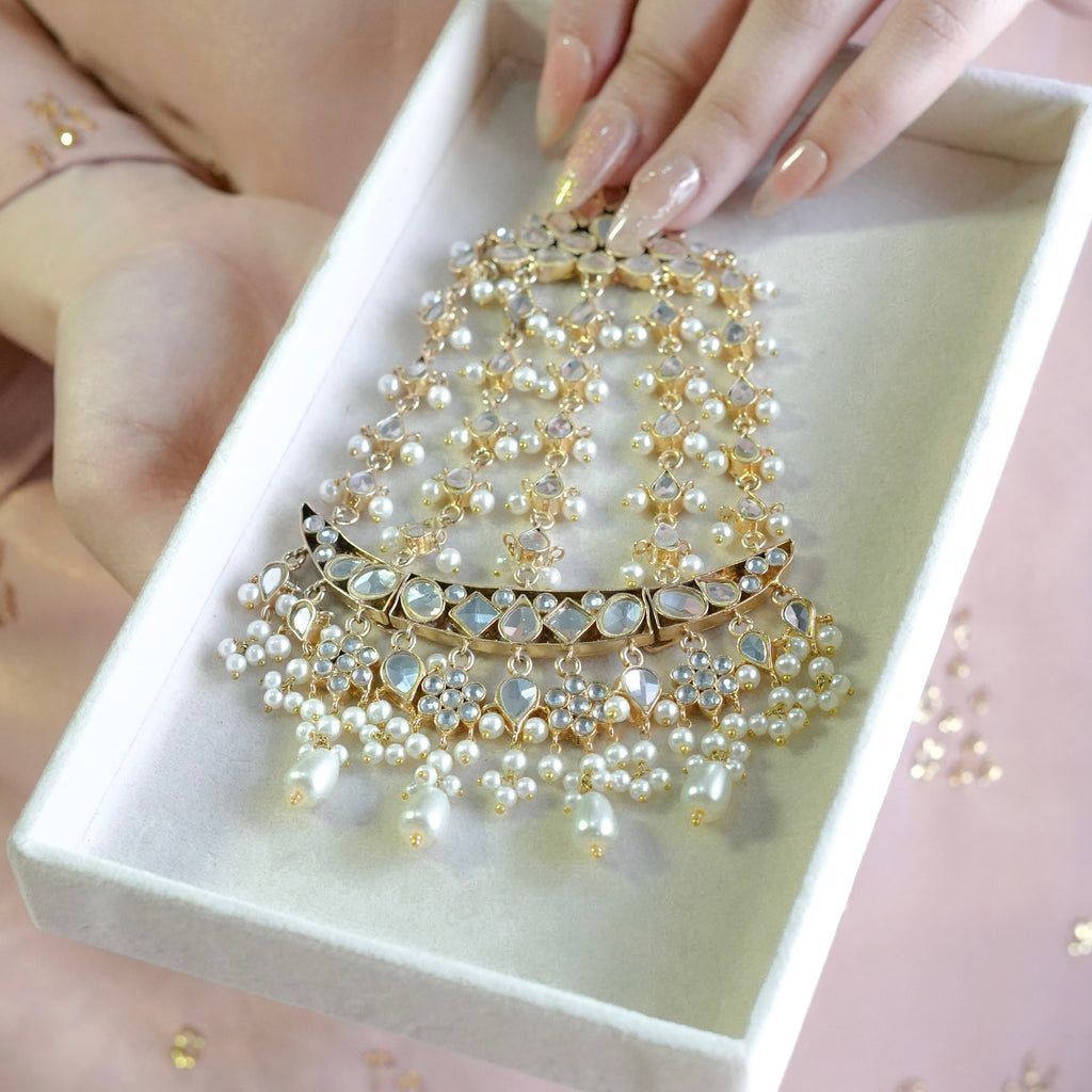 White Pearls Jhumar